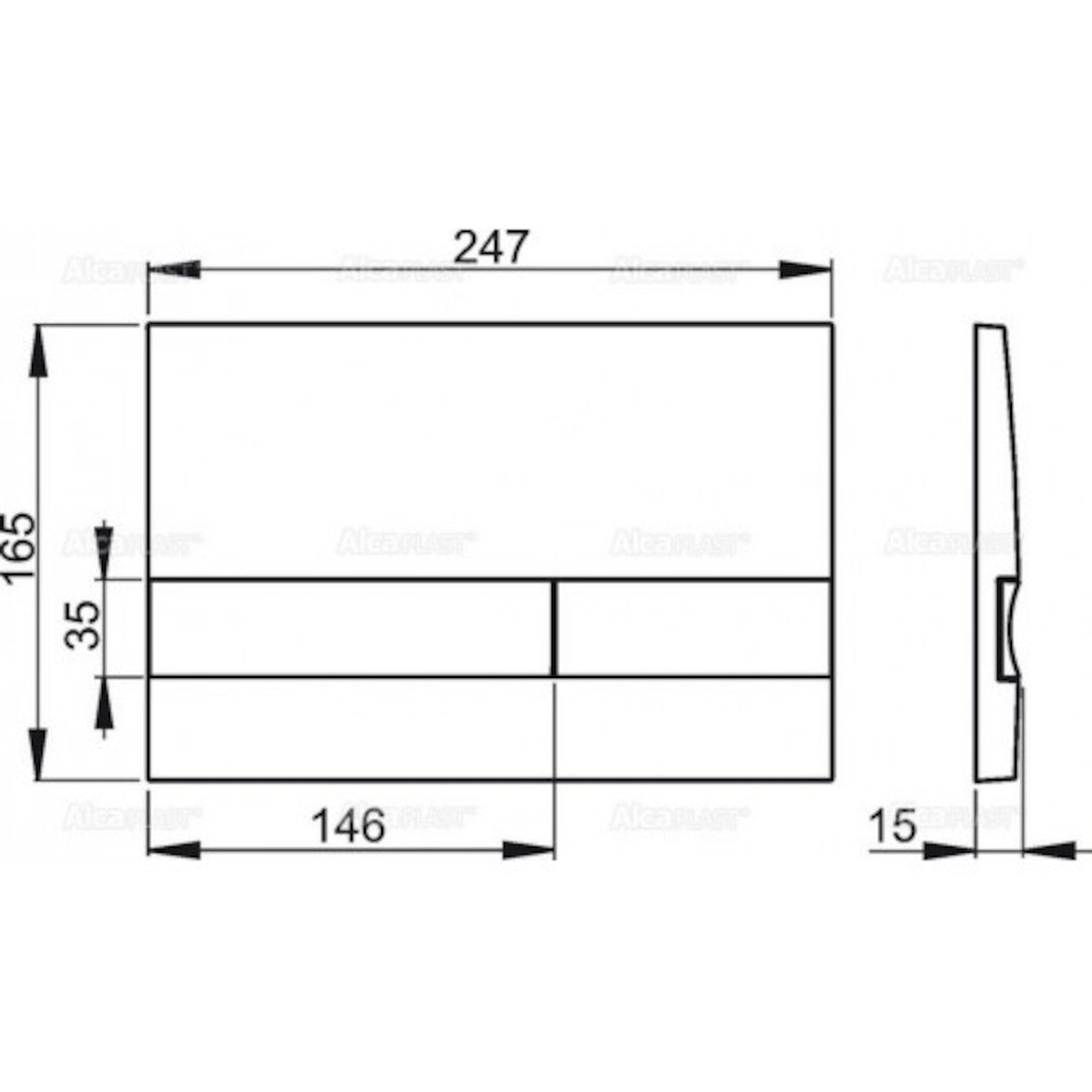 M1721 Alcaplast aktivirna tipka