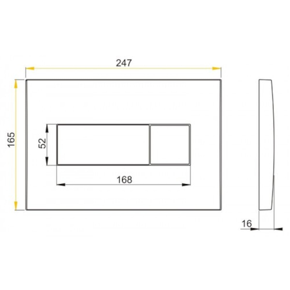 M371 Alcaplast aktivirna tipka