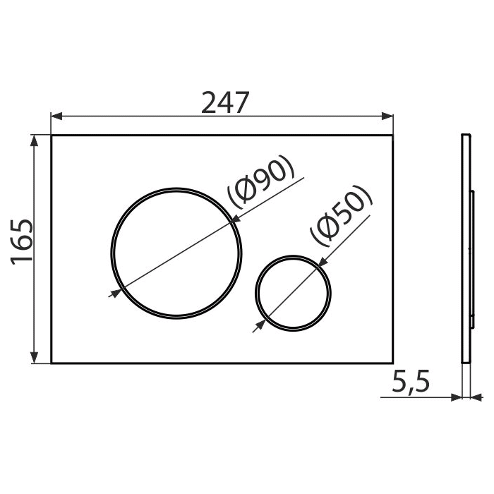 M678 Alcaplast aktivirna tipka