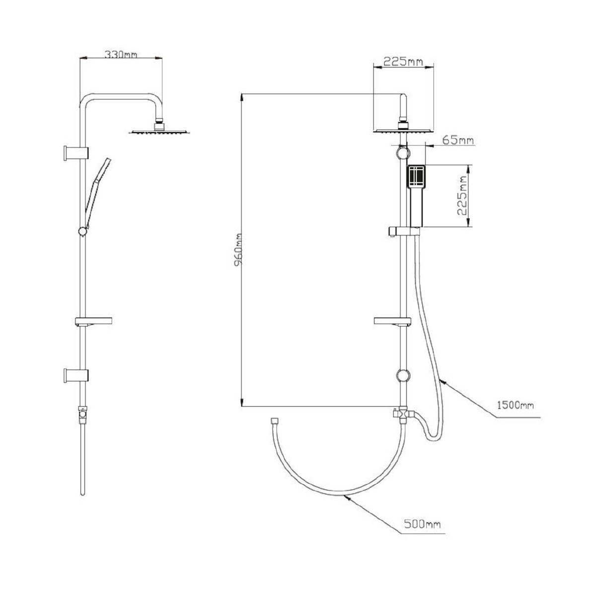 MULTIPIPEHNEW Multi tuš set brez armature