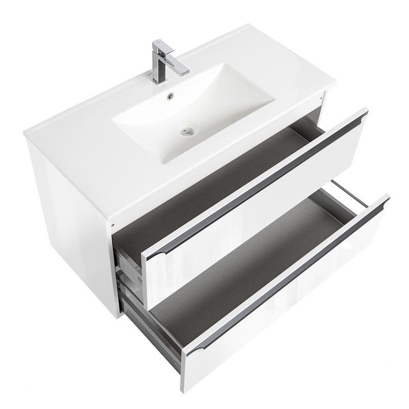 NOBIA90ZBL Naturel Nobia 90 x 46 cm umivalnik z omarico