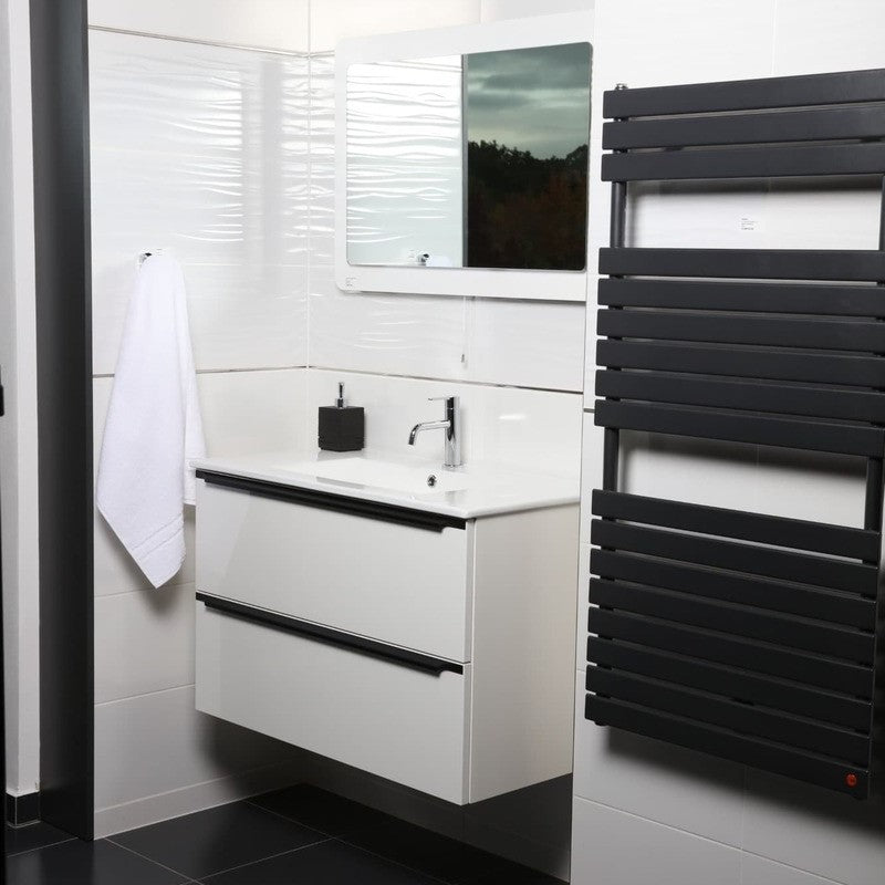 NOBIA90ZBL Naturel Nobia 90 x 46 cm umivalnik z omarico