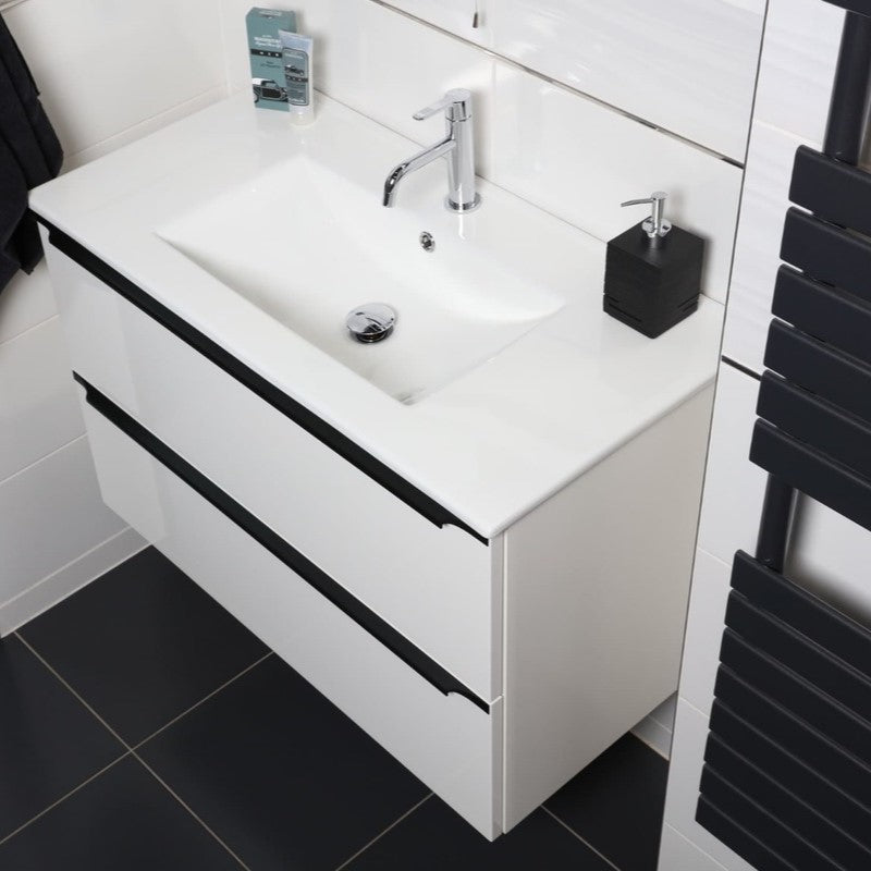 NOBIA90ZBL Naturel Nobia 90 x 46 cm umivalnik z omarico