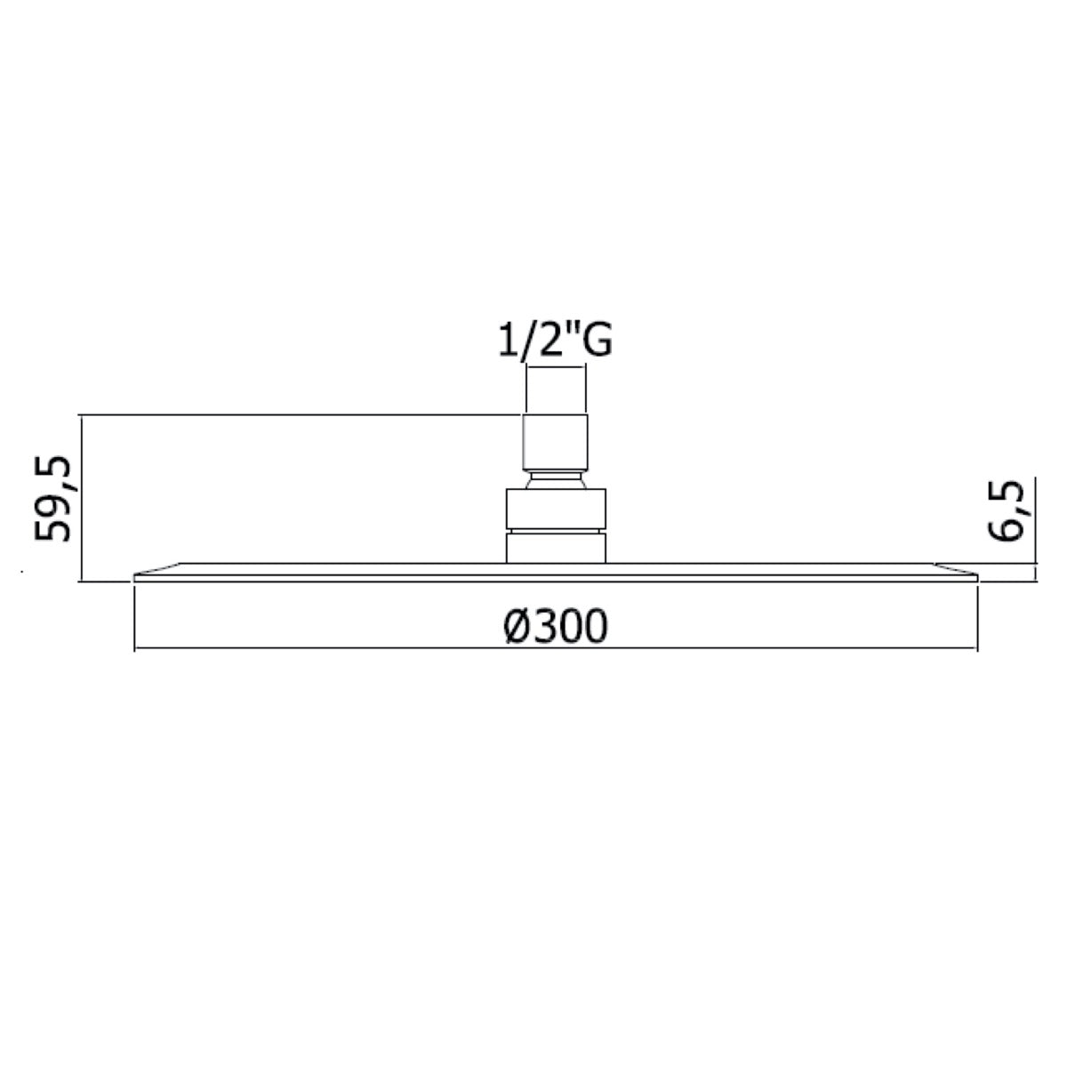 OPB008 Optima 30 cm nadglavna prha