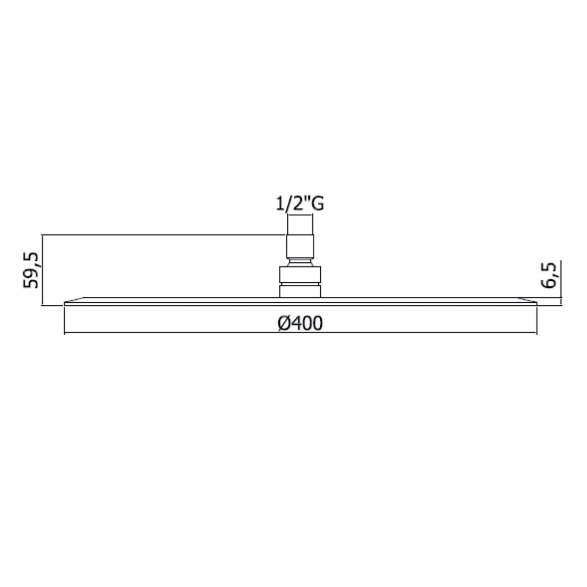 OPB009 Optima 40 cm nadglavna prha