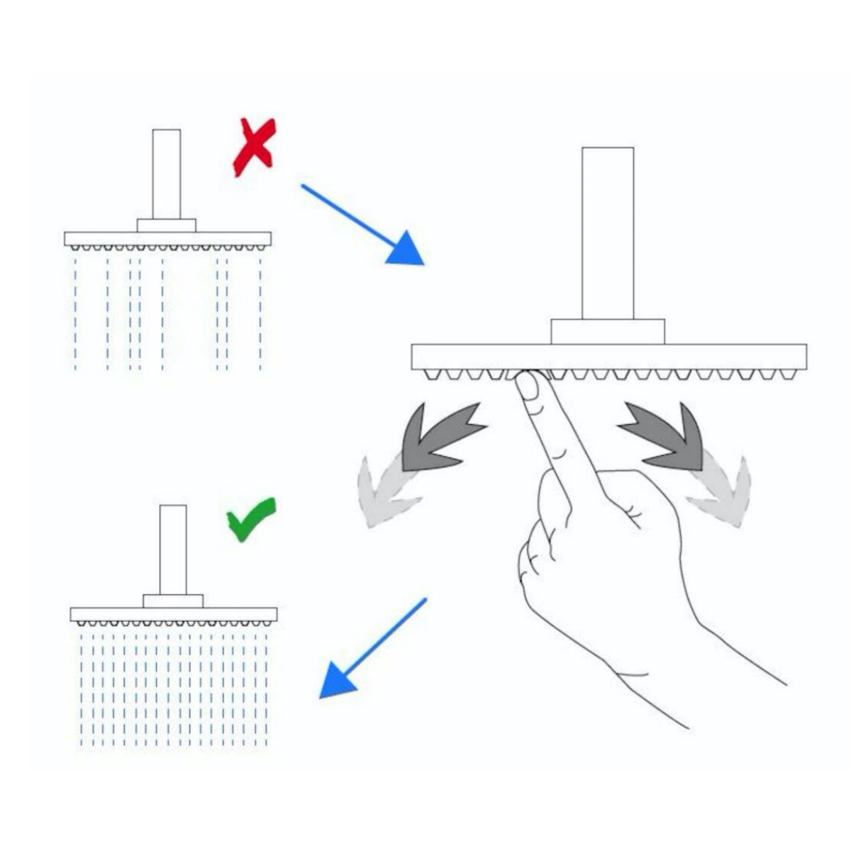 OPH010 Optima 22 cm x 34 cm nadglavna prha