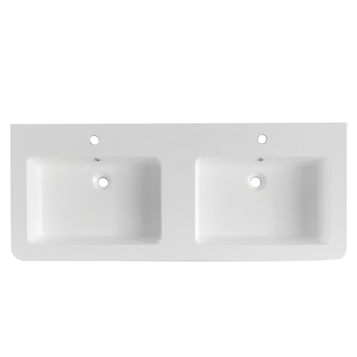 PA12049 Naturel Pavia 120 x 49 cm dvojni umivalnik iz litega marmorja z 2 odprtinama