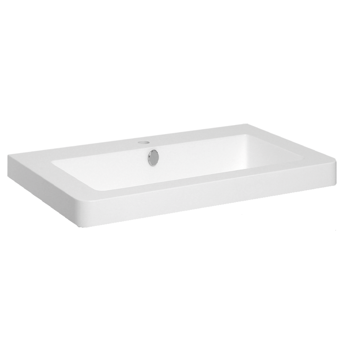 PA6549 Naturel Pavia 65 x 49 cm vgradni umivalnik iz litega marmorja z odprtino za armaturo