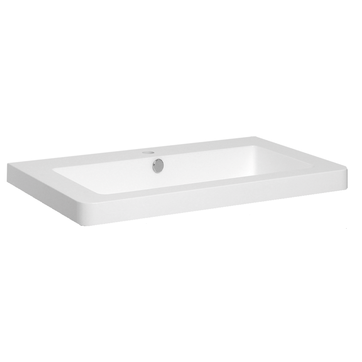PA10549 Naturel Pavia 105 x 49 cm vgradni umivalnik iz litega marmorja z odprtino za armaturo