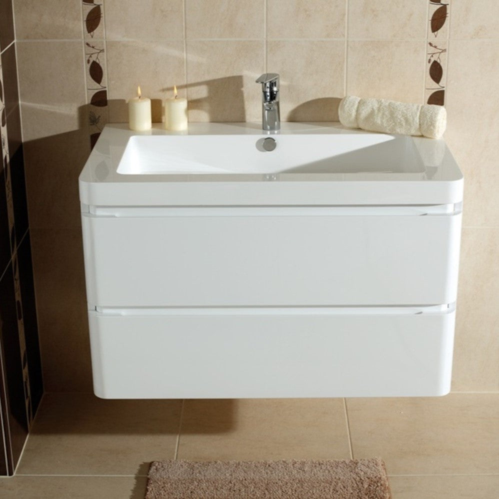 PA8549 Naturel Pavia 85 x 49 cm vgradni umivalnik iz litega marmorja z odprtino za armaturo