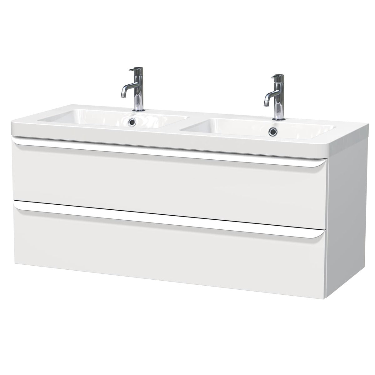 PAVIA3120ZBI Naturel Pavia 120 x 49 cm dvojni umivalnik z omarico