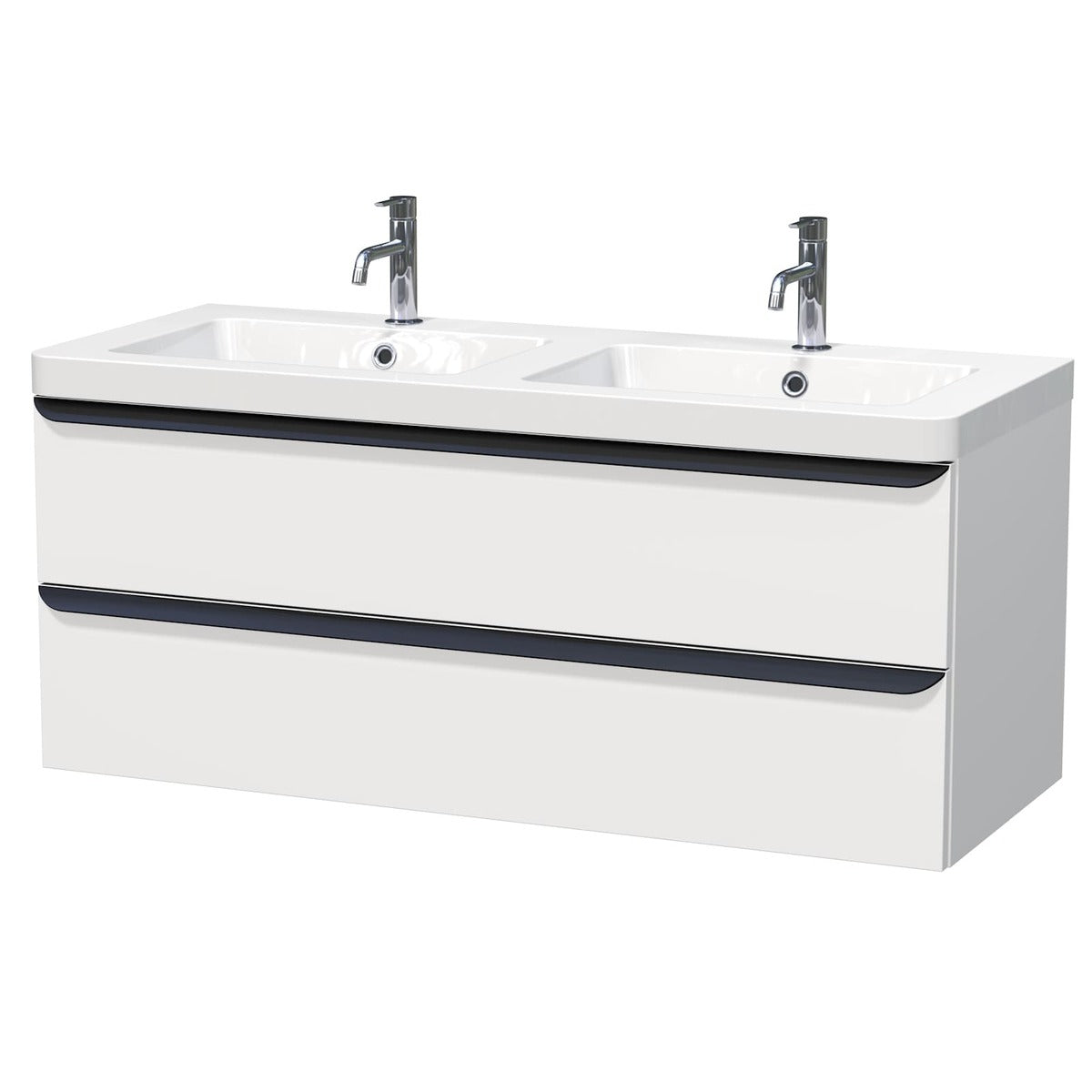 PAVIA3120ZCE Naturel Pavia 120 x 49 cm dvojni umivalnik z omarico