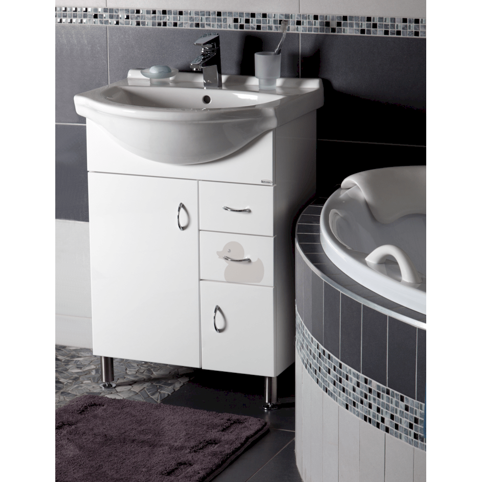 PRO60DV Naturel Keramia Pro 60 x 50 cm umivalnik z omarico