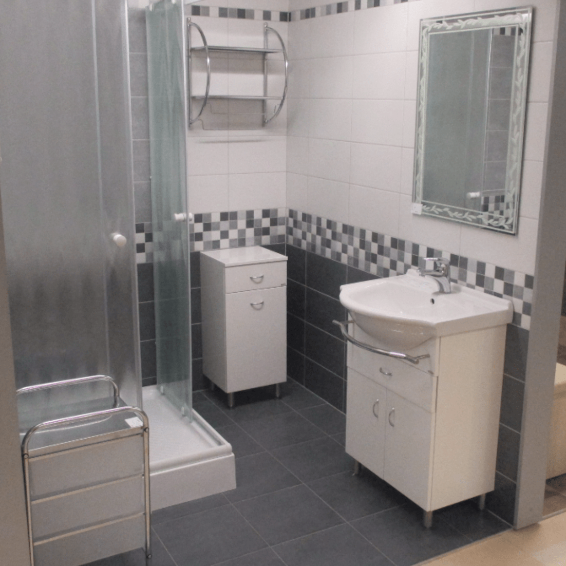 PRO60Z Naturel Keramia Pro 60 x 50 cm umivalnik z omarico