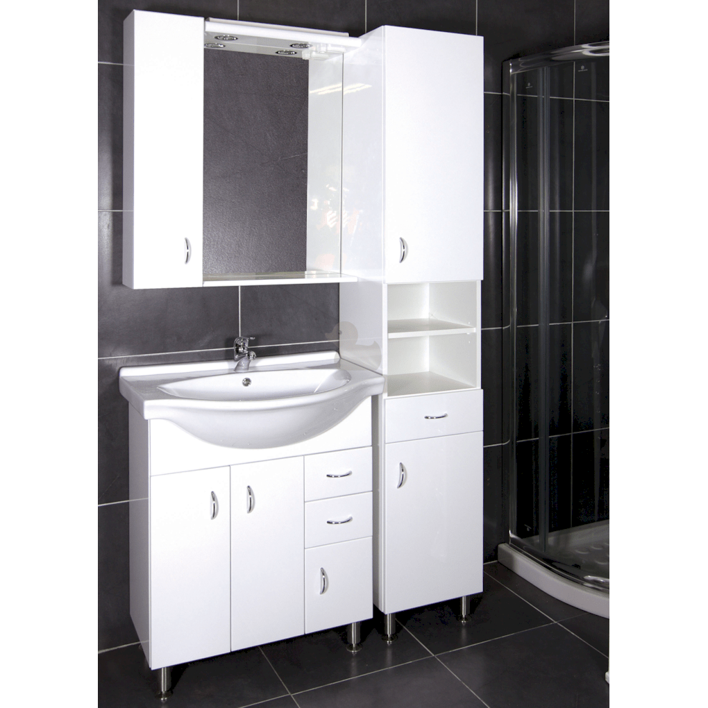 PRO70DV Naturel Keramia Pro 70,5 x 50,5 cm umivalnik z omarico