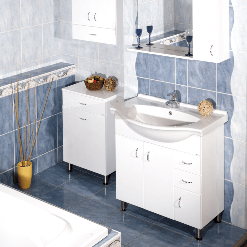 PRO70DV Naturel Keramia Pro 70,5 x 50,5 cm umivalnik z omarico