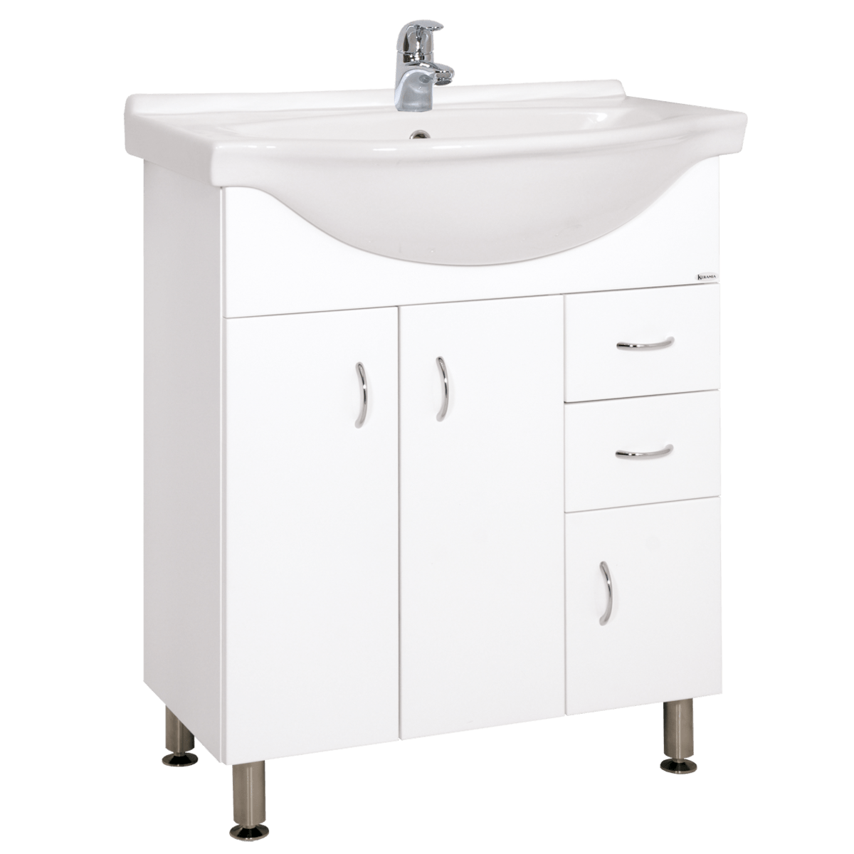 PRO70DV Naturel Keramia Pro 70,5 x 50,5 cm umivalnik z omarico