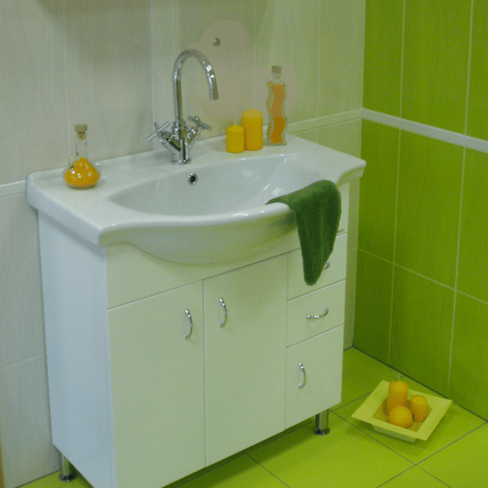 PRO80DV Naturel Keramia Pro 80 x 50 cm umivalnik z omarico