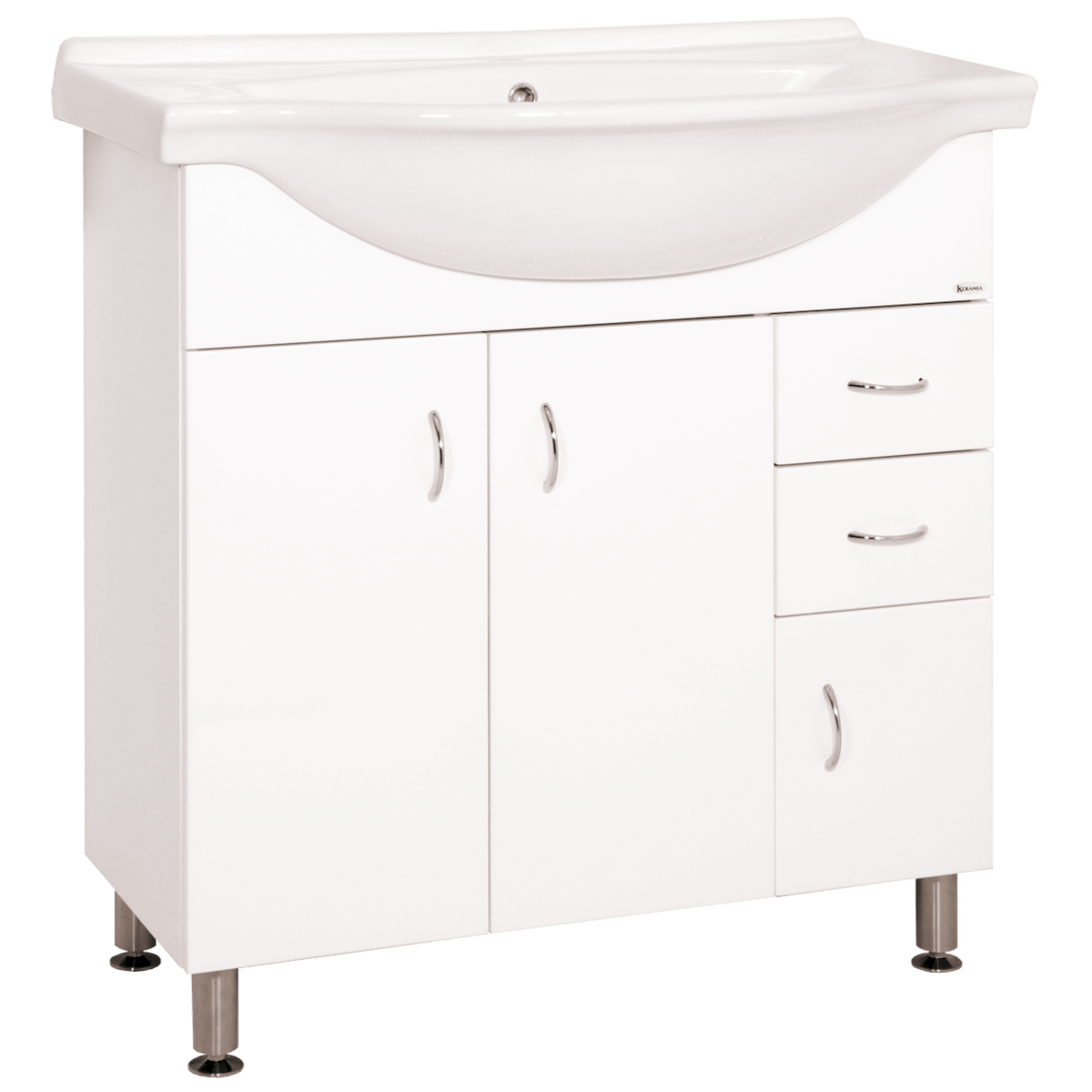 PRO80DV Naturel Keramia Pro 80 x 50 cm umivalnik z omarico