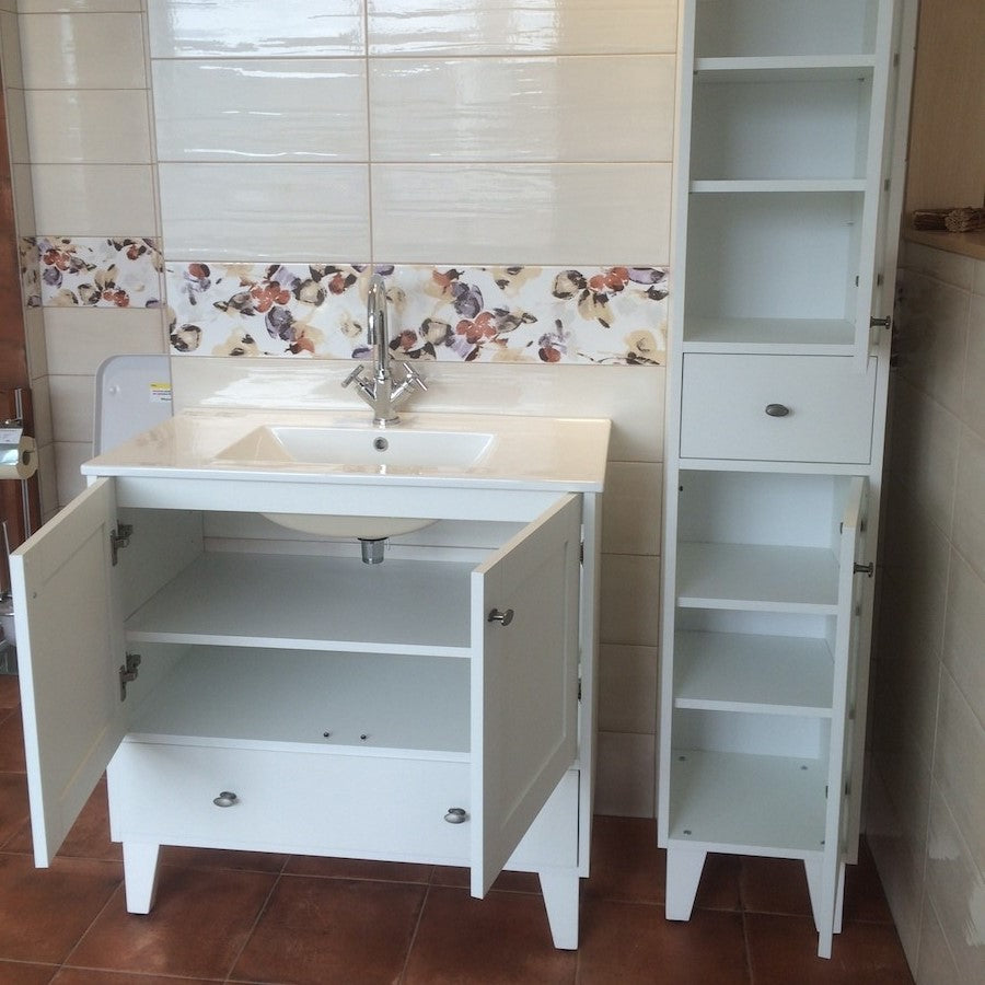 PROVENCE90BT Naturel Provence 90 x 46 cm umivalnik z omarico retro izgleda