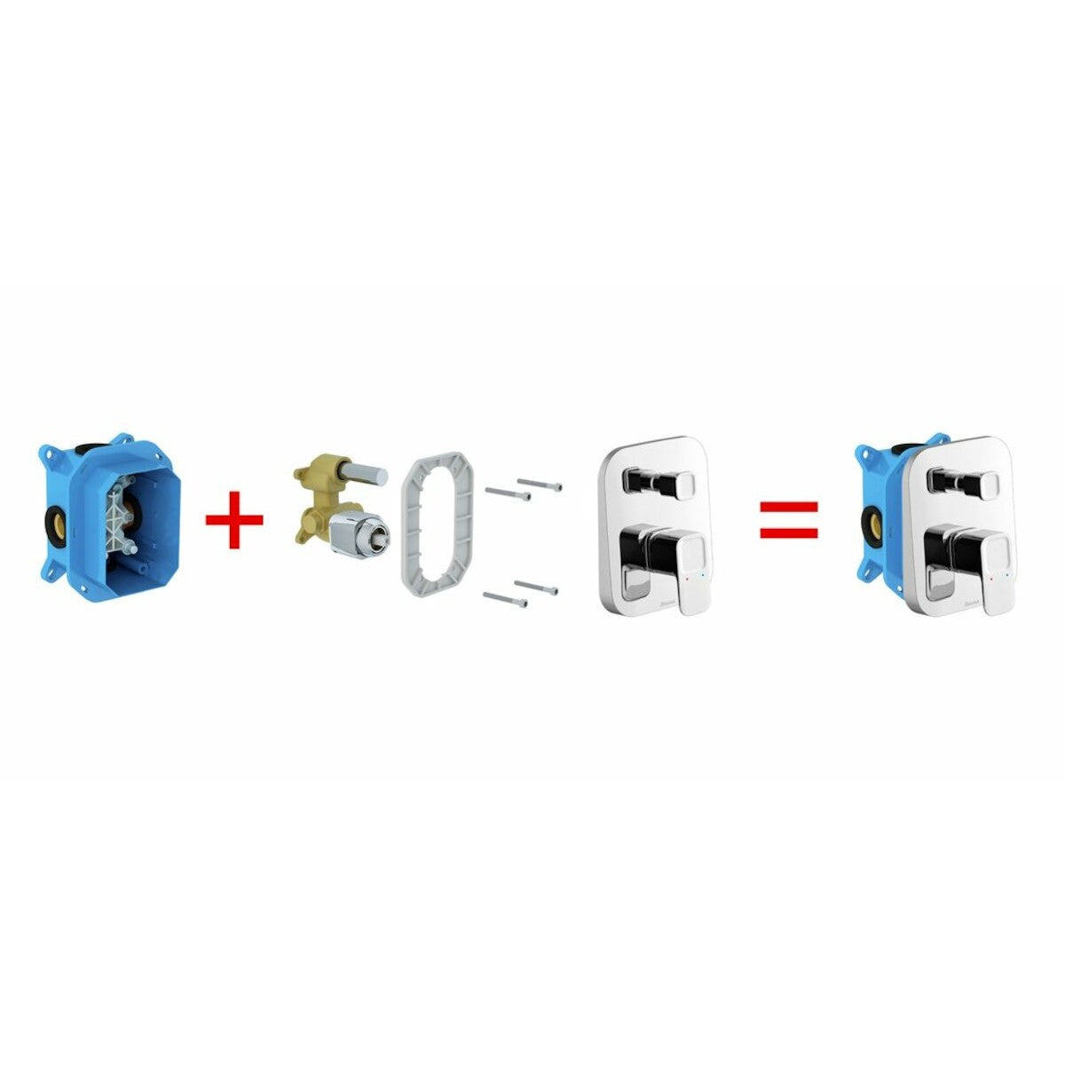 RB070.50 Ravak R-Box univerzalni podometni del (brez armature)