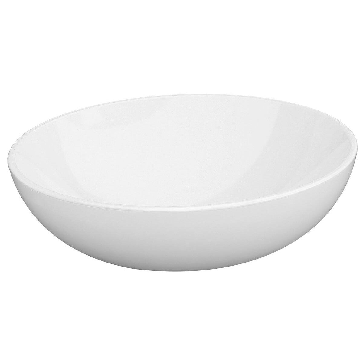 RO4545 Glacera Round 45 x 45 cm okrogli nadpultni keramični umivalnik z mat zaključkom