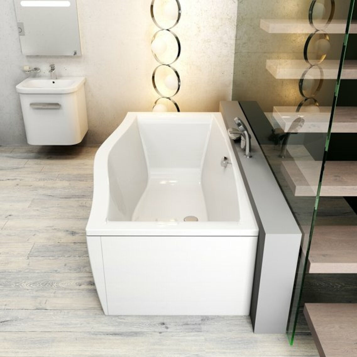 X07P003 Ravak armatura za kad s tuš ročko za namestitev na rob kadi