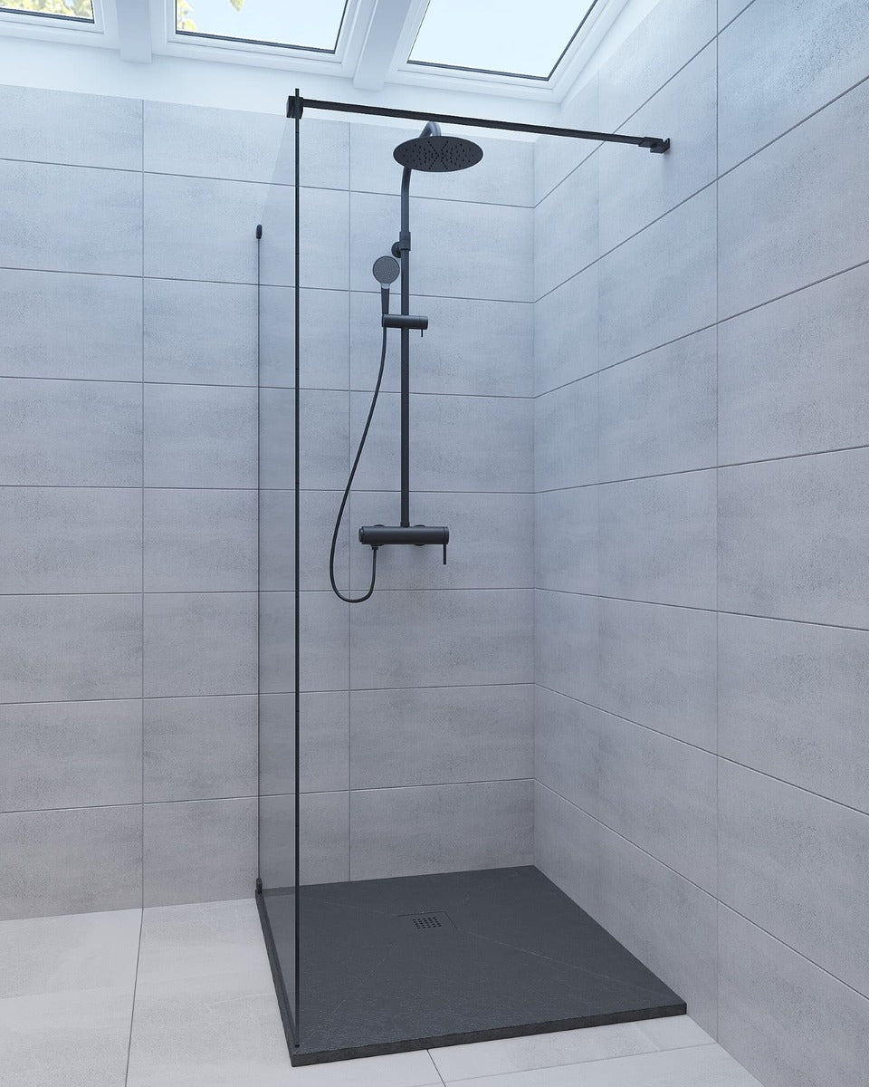SATALEK10090 SAT Alek 100 x 90 cm pravokotna tuš kad iz litega marmorja