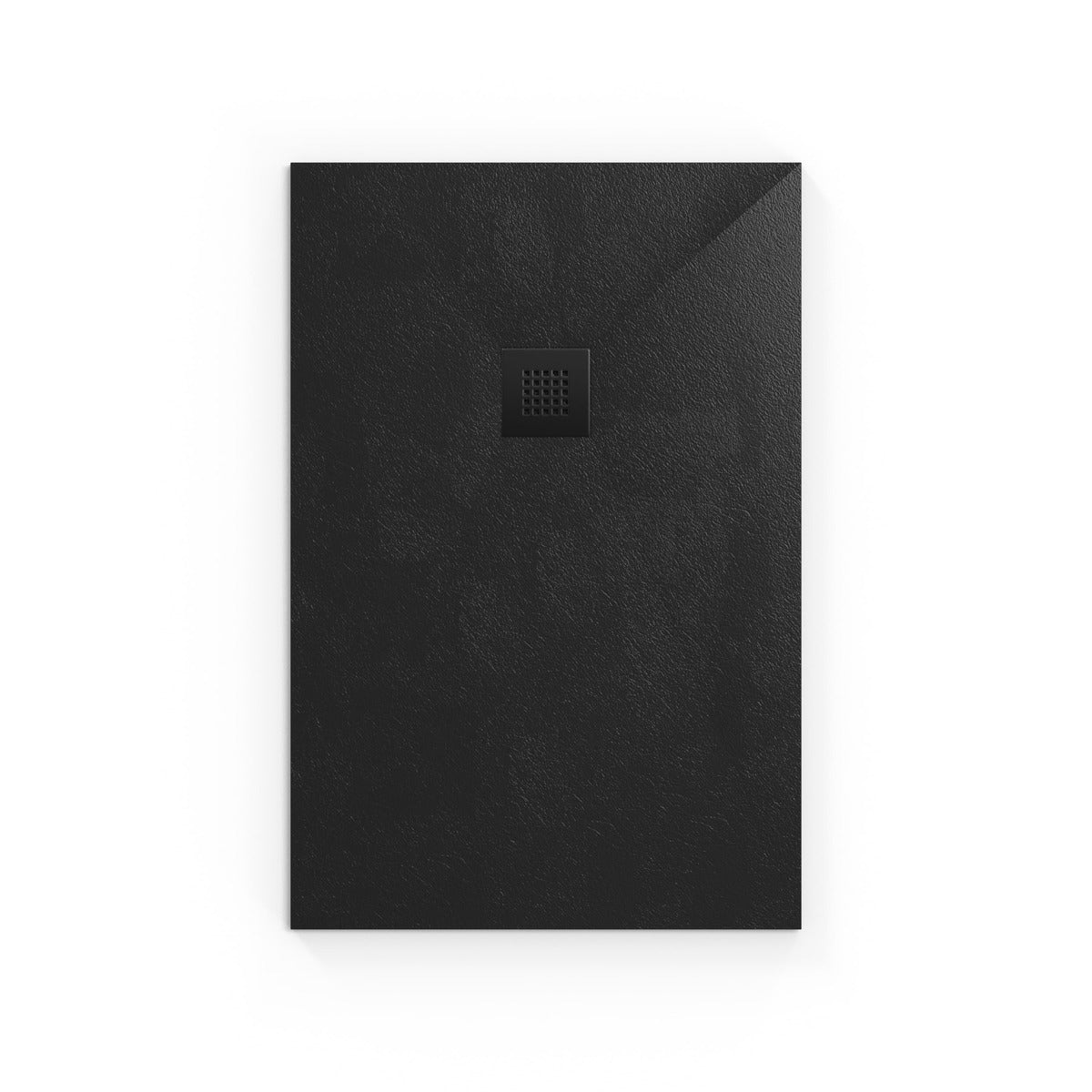 SATALEK12080 SAT B-WAY 120 x 80 cm pravokotna tuš kad iz litega marmorja črna