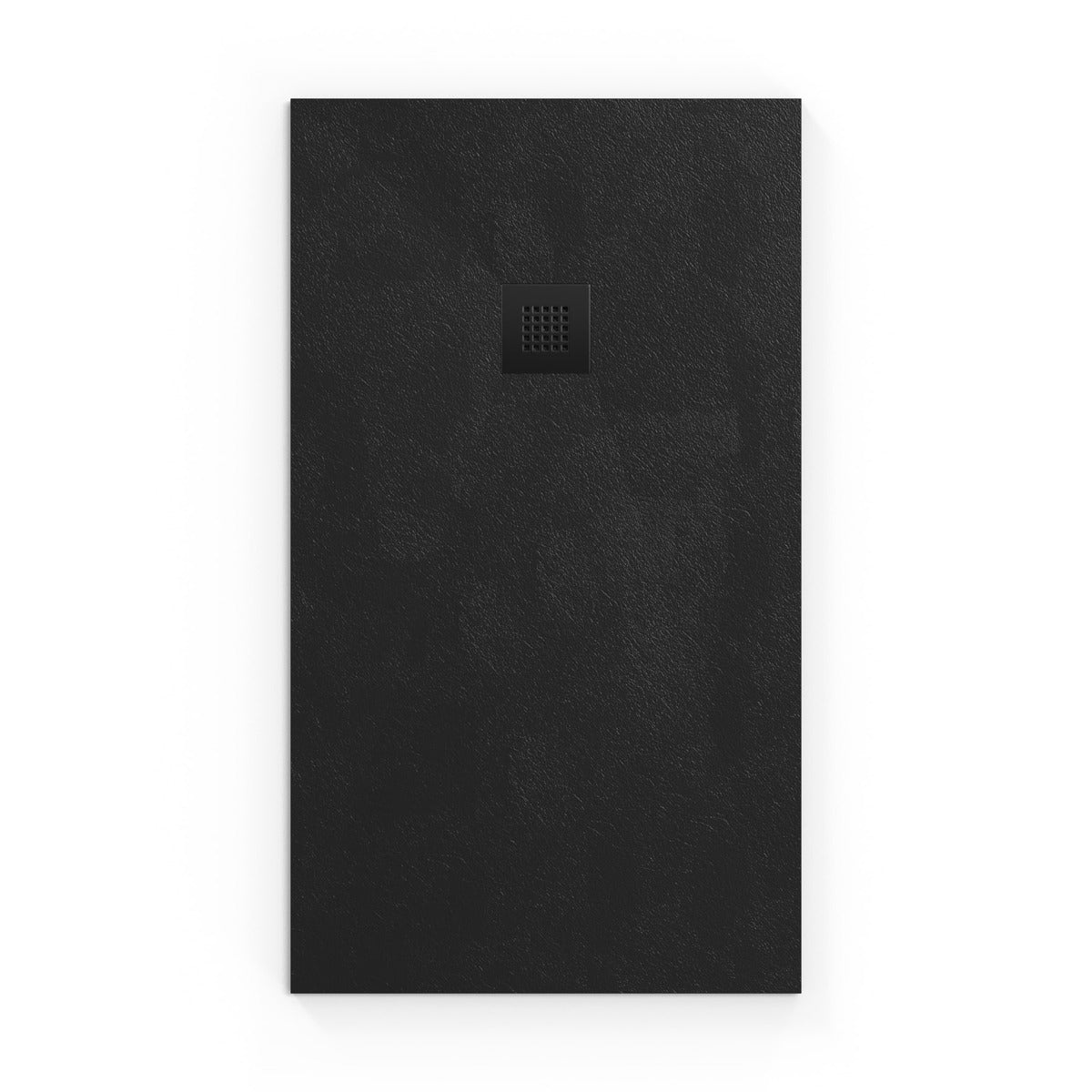 SATALEK14080 SAT B-WAY 140 x 80 cm pravokotna tuš kad iz litega marmorja črna