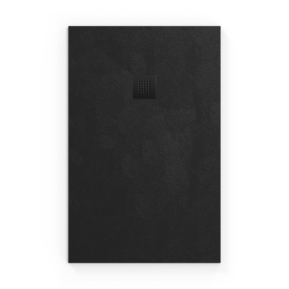 SATALEK14090 SAT Alek 140 x 90 cm pravokotna tuš kad iz litega marmorja črna