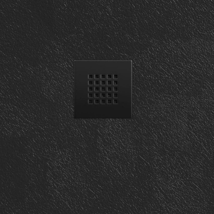 SATALEK16090 SAT Alek 160 x 90 cm pravokotna tuš kad iz litega marmorja črna