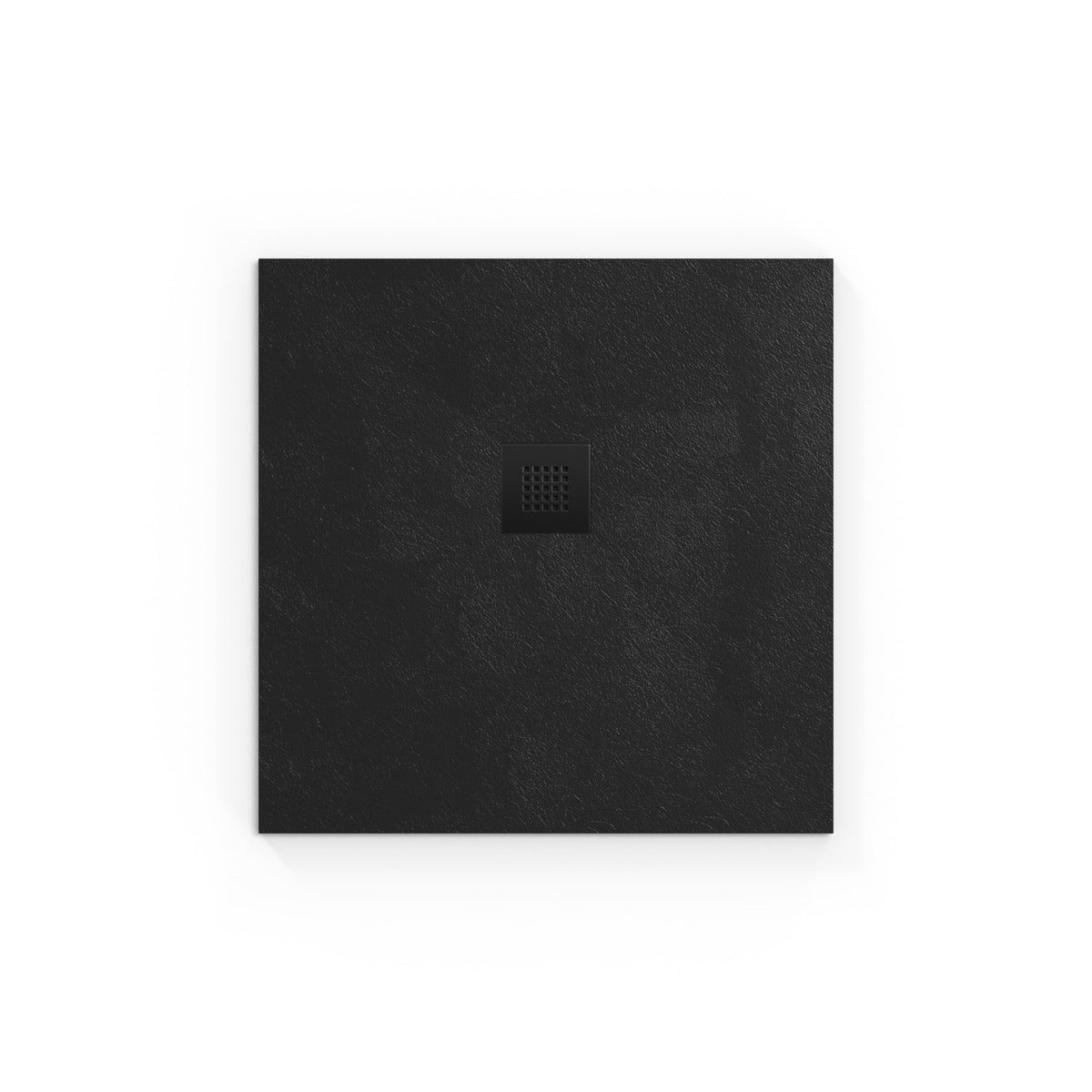 SATALEK80Q SAT B-WAY 80 x 80 cm kvadratna tuš kad iz litega marmorja črna