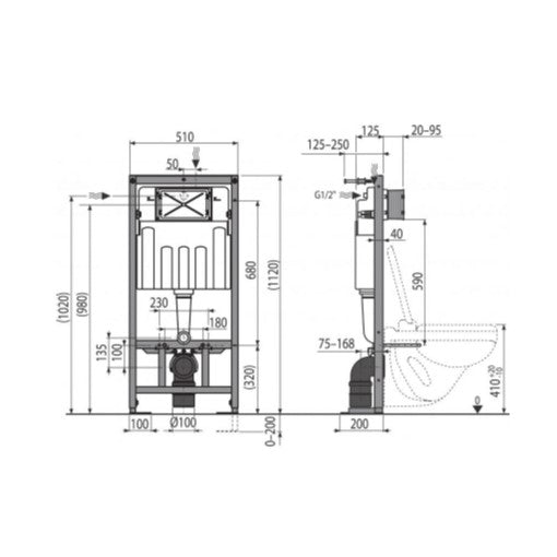 SIKOSSIN70 SAT Infinitio WC školjka s kompletom