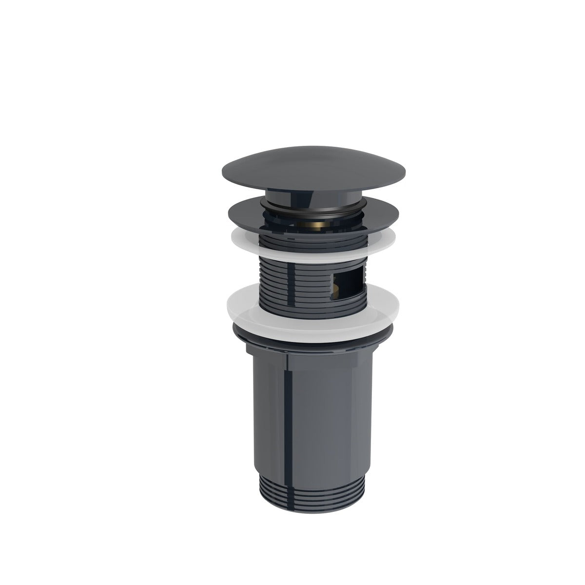 SATAVCDA SAT DARK PVD Gun Metal zgornji del sifona za umivalnik "Click-Clack"