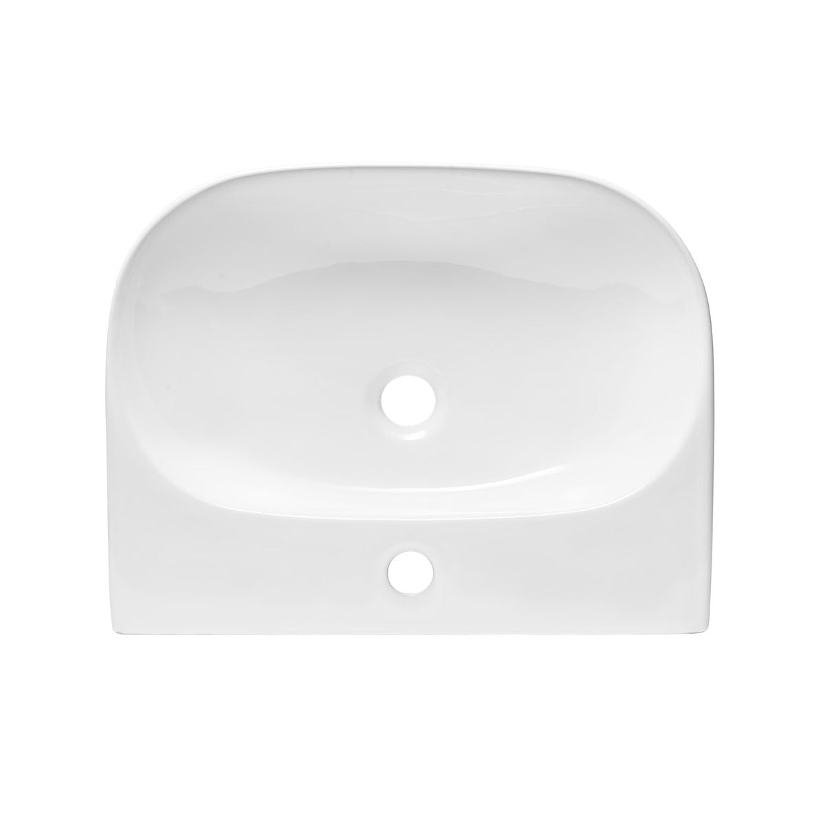 SATBRE5038R SAT Brevis 50 x 38,5 cm stenski keramični umivalnik z odprtino za armaturo