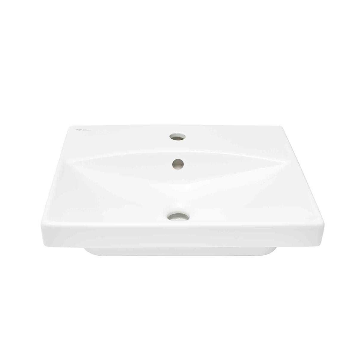 SATBRE5040S SAT Brevis 50 x 40 cm pravokotni stenski keramični umivalnik z odprtino za armaturo