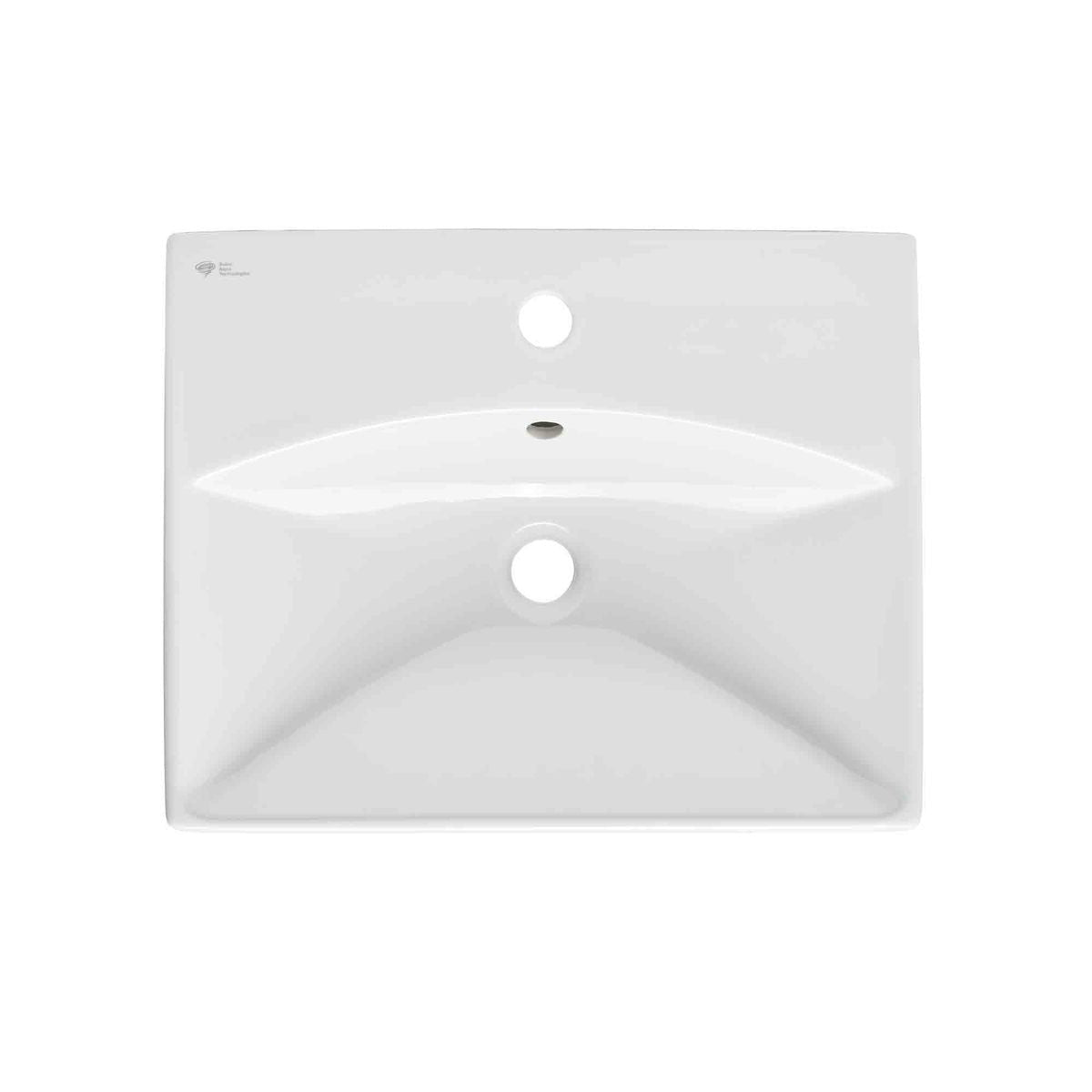 SATBRE5040S SAT Brevis 50 x 40 cm pravokotni stenski keramični umivalnik z odprtino za armaturo
