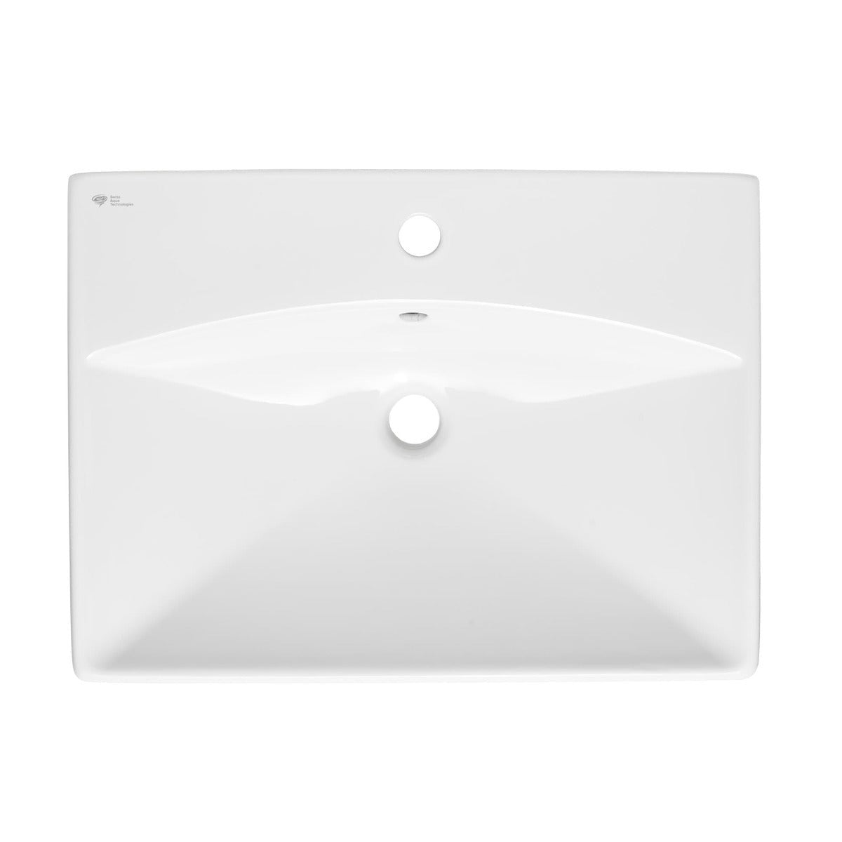 SATBRE6045S SAT Brevis 60 x 45 cm pravokotni stenski keramični umivalnik z odprtino za armaturo