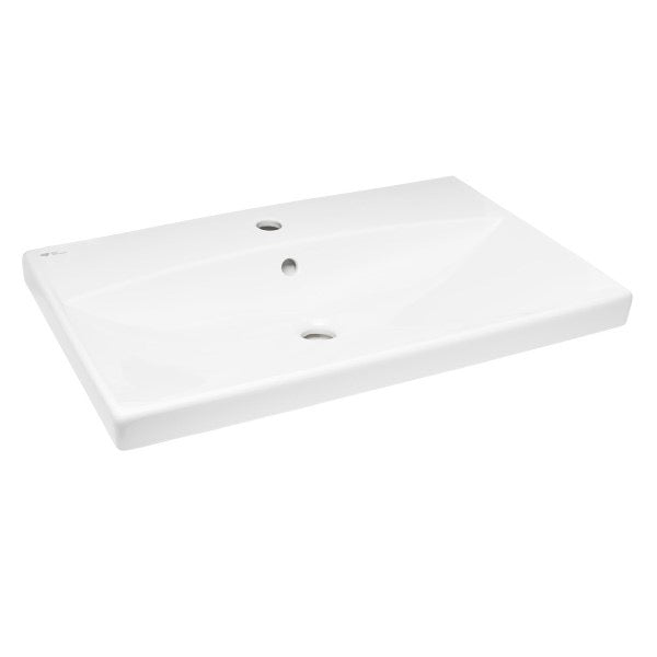 SATBRE7045S SAT Brevis 70 x 45,5 cm pravokotni stenski keramični umivalnik z odprtino za armaturo