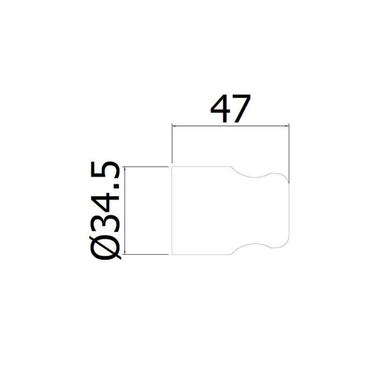 SATBSDPBW SAT B-WAY držalo za tuš ročko črno