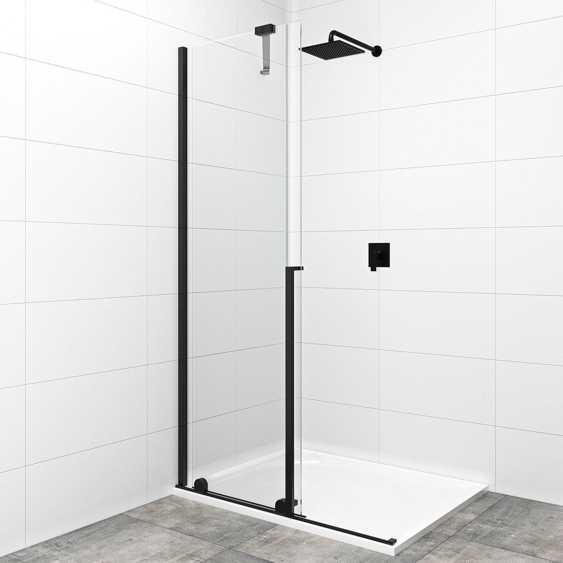 SATBWIXM140C SAT Walk-In Xmotion 140 cm drsna tuš stena