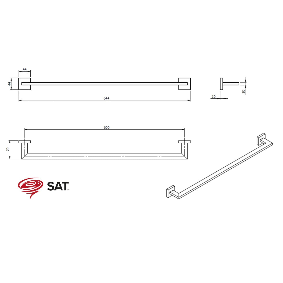 SATDBWAYS23 SAT B-WAY držalo za brisače