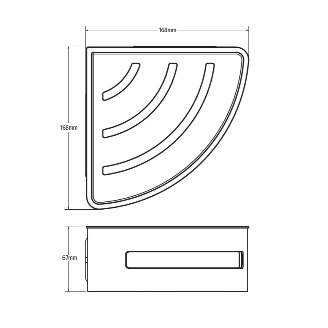 SATDPOLROHMC SAT kotna polica iz nerjavnega jekla črna