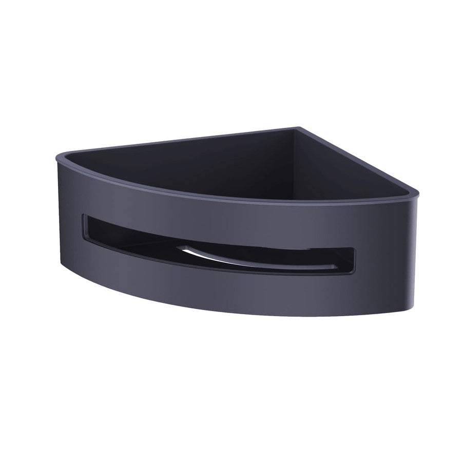 SATDPOLROHMC SAT kotna polica iz nerjavnega jekla črna