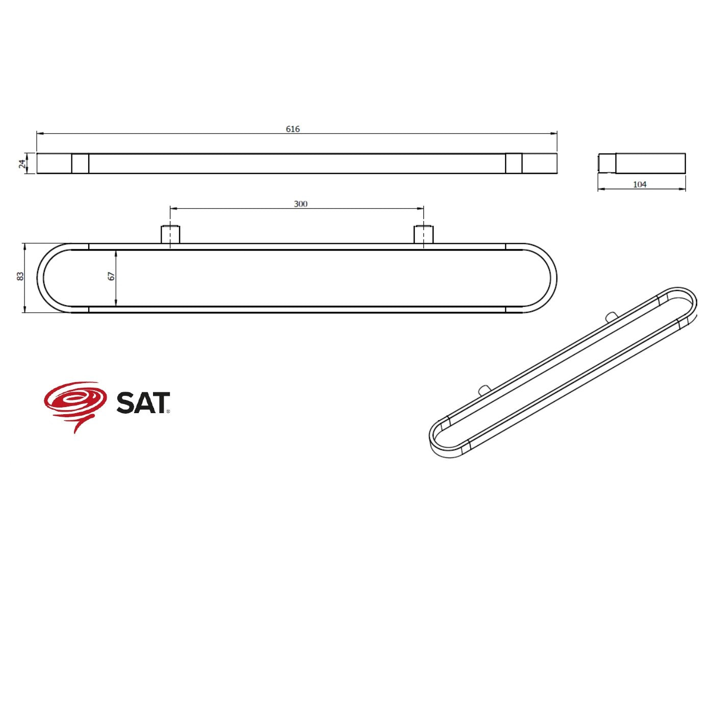 SATDSIMR05 SAT Simply R univerzalno držalo