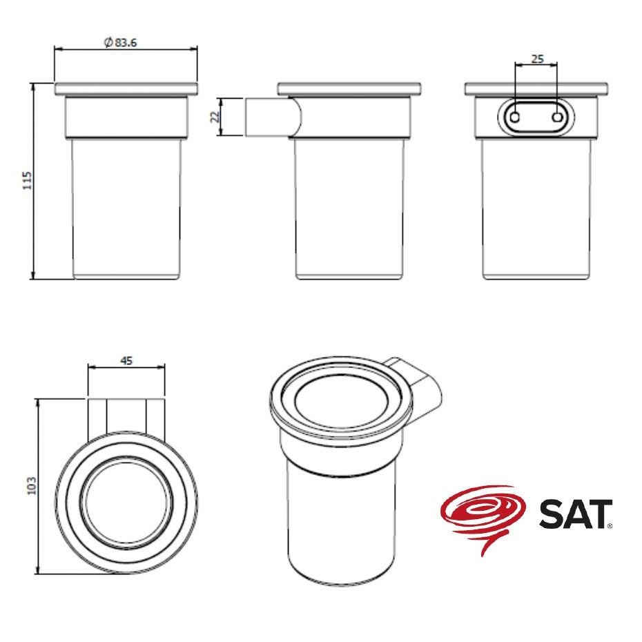 SATDSIMR27GM SAT Simply R DARK PVD Gun Metal kozarec