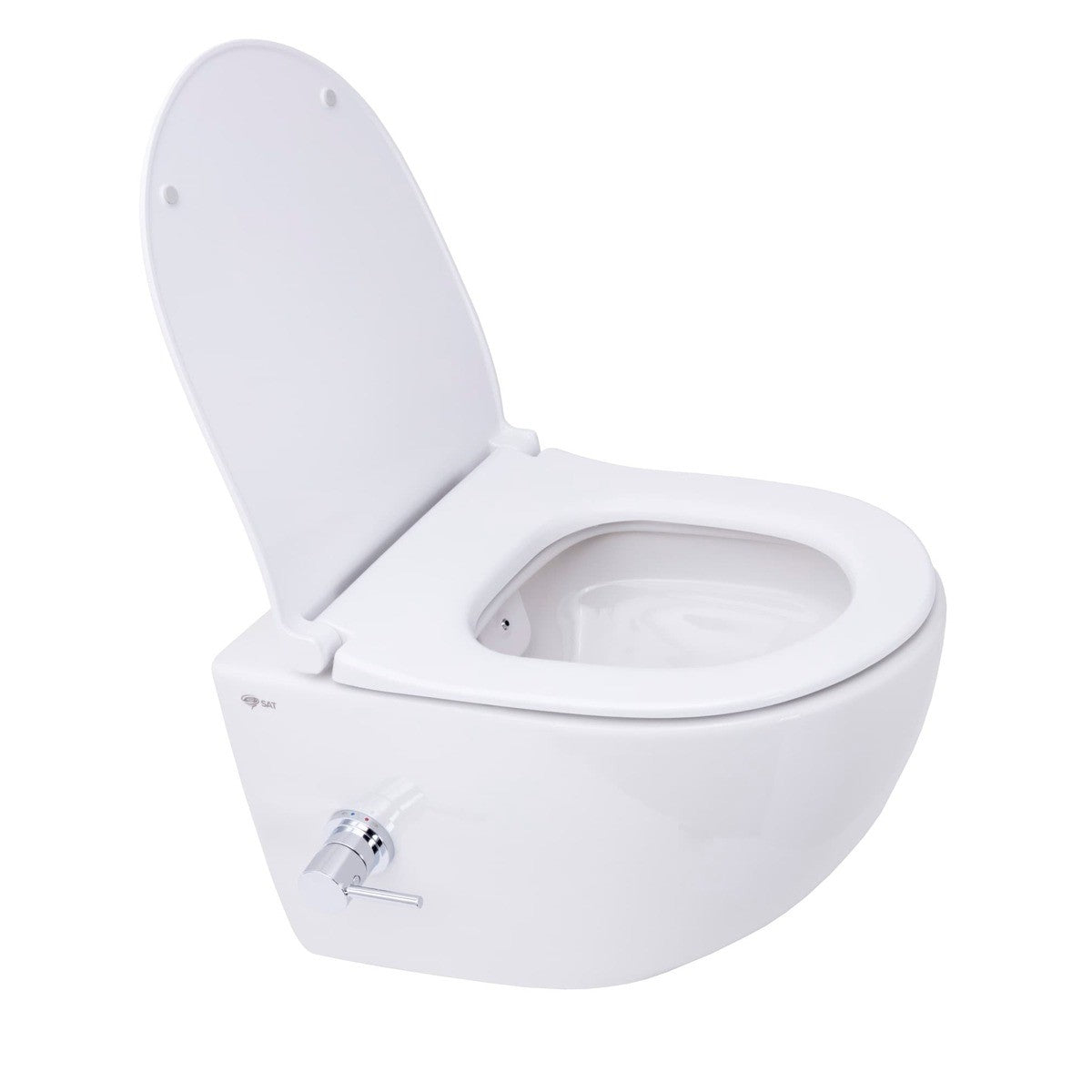 SATINF011RREXPBFCT SAT Infinitio WC školjka s funkcijo bide termostat in WC desko s počasnim zapiranjem