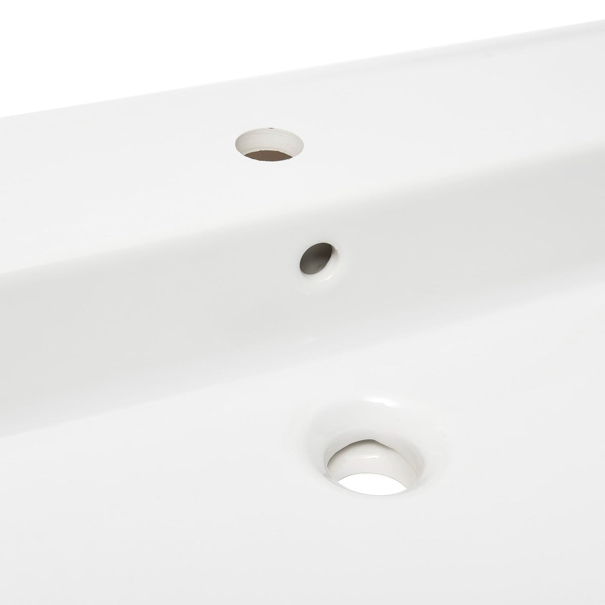 SATINF10046 SAT Infinitio 100 x 46 cm nadpultni keramični umivalnik z odprtino za armaturo