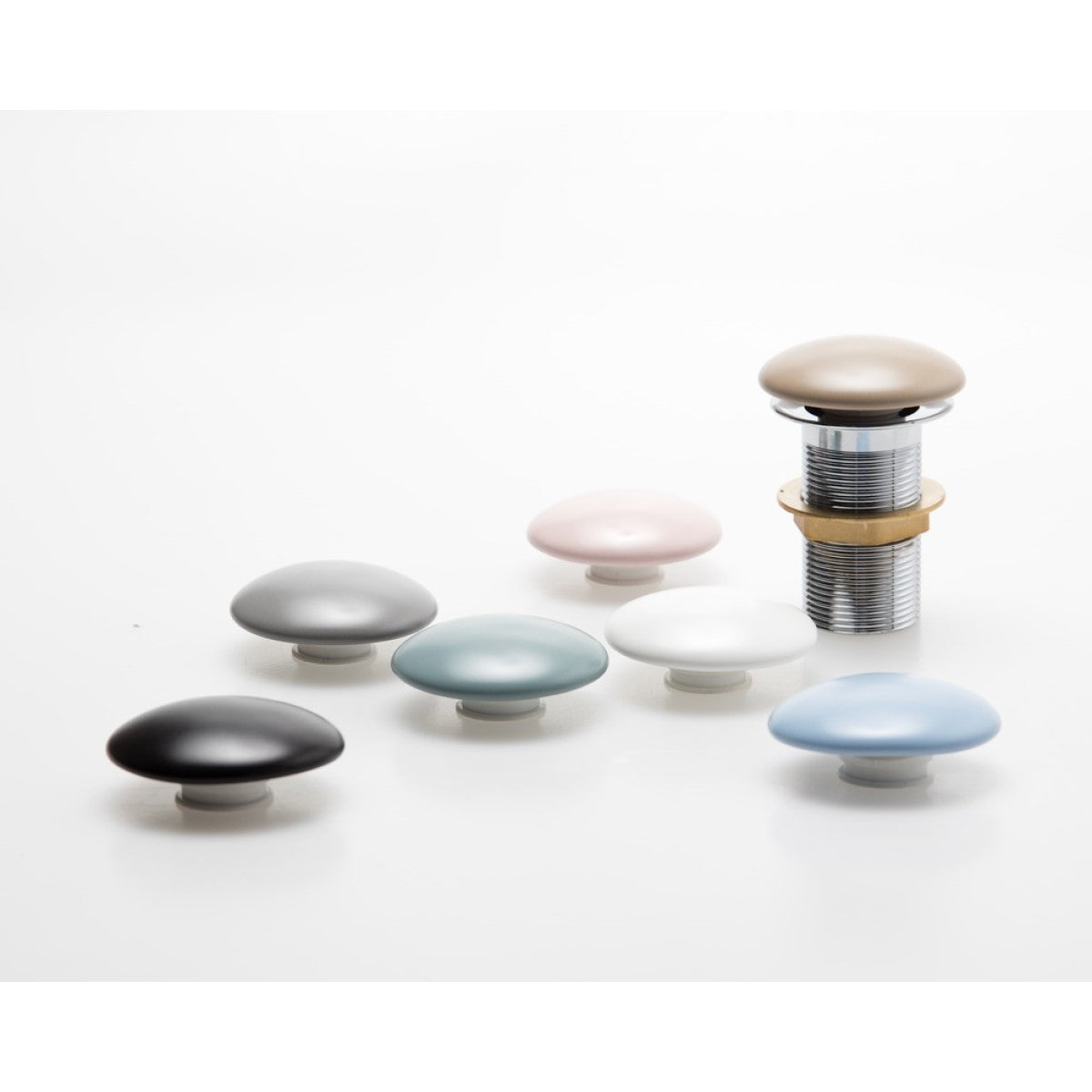 SATINF3939LBRM SAT Infinitio 39 x 39 cm okrogli bež nadpultni keramični umivalnik z mat zaključkom